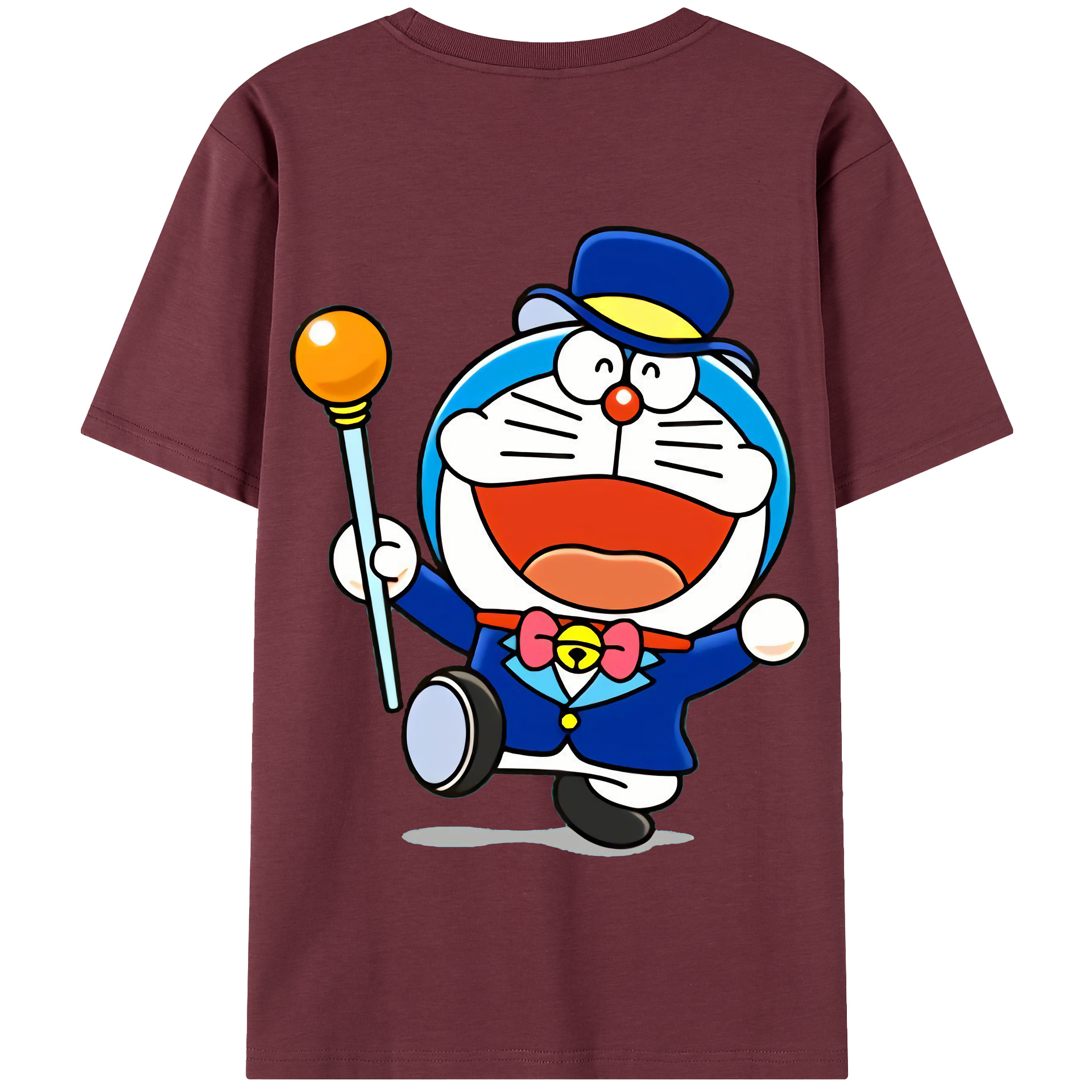 （画像用） ドラえもん Doraemon 綿100％半袖Tシャツ（背面プリント）